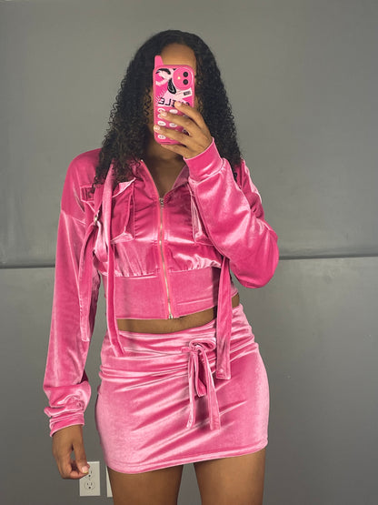 Mya Hooded Two-piece Set