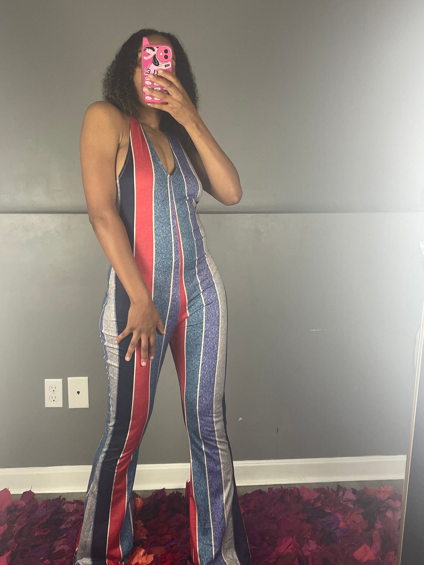 Resha Striped Jumpsuit