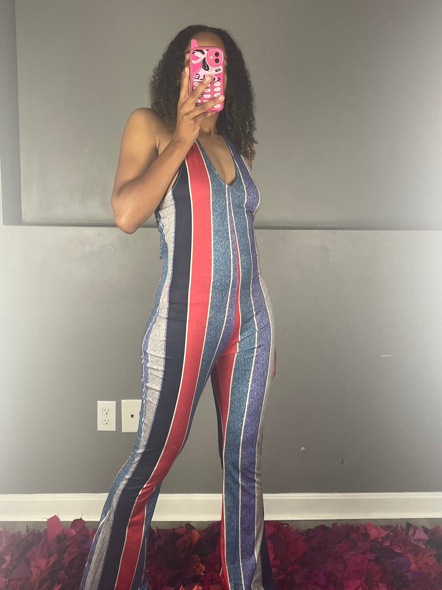 Resha Striped Jumpsuit